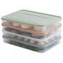 WANGLX ST Storage Jar Dumpling Container Crisper Egg Storage Box Food Grade Plastic Box Can Be Placed in The Refrigerator for Family Restaurants