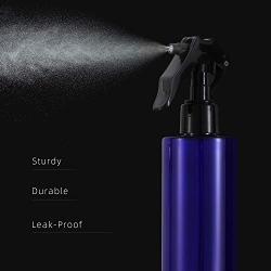 Spray Bottle SunniS Small Plastic Blue Empty for Cleaning Garden Hair Beauty Switchable Nozzle Refillable Mist Bottles Leak Proof (8.5 Oz, 2 Packs)