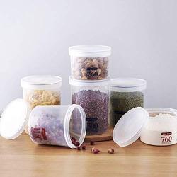 3 Pcs Clear Portable Plastic Food Storage Containers with Lids