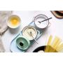The taste of home Macaron color creative ceramic seasoning jar seasoning bottle sauce tank kitchen storage tank three-piece
