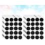 UPKOCH 10 Sheets Chalkboard Labels Circle Spice Jars Labels Pantry Stickers Spices Label for Kitchen Storage Mason Jars Containers Cups Glass Bottles Hot Sauce Dasher