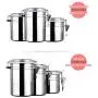 Stainless Steel Sealed Jar,Stainless Steel Sealed Jar,Tea & Coffee Storage Tank,Moisture-Proof Buckled Cans for Storing Candies, Snack Nuts, Whole Grains