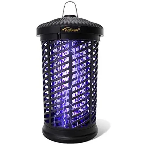 Elektro-Mücken-Zapper, 4200V Wasserdichter Mücken-Zapper, Insektentrappe für Innenbereich, Außenbereich, Insektenvernichter für Terrasse, Garten, Zuhause