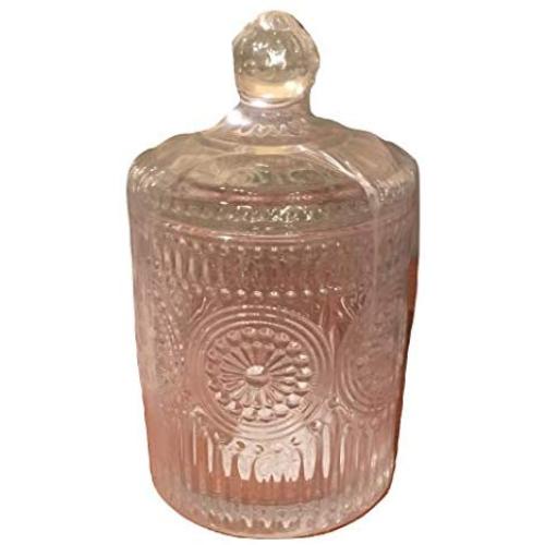 The Pioneer Woman Adeline Clear Mini Storage Jar,3.5 in X 6.25 in.