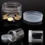 Grey990 Wide Round Transparent Plastic Food Storage Container Sealed Jar Box with Lid Kitchen Storage Container 7.28cm Grey990 Wide Round Transparent Plastic Food Storage Container Sealed Jar Box with Lid Kitchen Storage Container 7.28cm