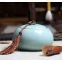 | Storage Bottles & Jars | China Style Tea Canister Teapot Ceramic,Tea Coffee Sugar Storage Jars Bank with a Lid,Tea Bag Storage Box Porcelain Jar Containe | by HUDITOOLS | 1 PCs