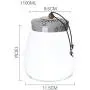 Yl Ly Glass Small Storage Jar Coffee Beans Dried Fruit Grains Glass Jar White Red Green Blue 1100Ml White 1100Ml Yl Ly Glass Small Storage Jar Coffee Beans Dried Fruit Grains Glass Jar White Red Green Blue 1100Ml White 1100Ml