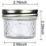 Accguan Mini Mason Jars Glass Canning Jars,4 OZ Jelly Jars With Regular Lids（Silver),Ideal for Honey,Jam,Wedding Favors,Shower Favors,Baby Foods,Small Pice Jars 40 PACK