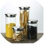 Stainless Steel Cover Glass Sealed Containers Creative Storage Glass Bottle Household Tea Containers Kitchen Sealed Glass Jar Cu,65 100 300 Ml