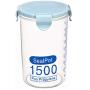 Hemoton Plastic Storage Jars with Lids,Clear Canister Food Storage containers canister set for dry flour Cereal Coffee Sugar Rice Snacks(3pcs 1500ml）