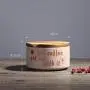 Keramik Lebensmittelbehälter mit Bambuschlid, tragbare, luftdichte Schalen für Kaffee, Nüsse, Tee und mehr (Kaffee)