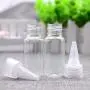 6 STÜCKE 15ml/0.5oz Leere Wiederbefüllbare Klare Kunststoff-Kappenflasche Behältnis für Make-up Kosmetik Proben Lagerung Tragbare Reiseflasche für Lotion, Ätherische Öle, Toner Flüssigkeit
