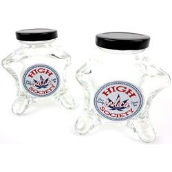 Dope Jars 2 Piece One of A Kind Herb Storage, Fits about 3/4 oz. Depending on Nug Density