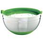 Mastrad Stainless Steel Bowl, Green Non-Slip Base