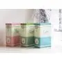 Yuziyu Kitchen Square Tea Coffee Canisters Storage Mini Containers Jars Pots -Blue Yuziyu Kitchen Square Tea Coffee Canisters Storage Mini Containers Jars Pots -Blue