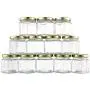 4-Ounce Hexagon Glass Jars (12-Pack), One Dozen 4 Oz Hex Jar Bulk for Party Favors, Preserves, Spices & Kitchen Storage 4-Ounce Hexagon Glass Jars (12-Pack), One Dozen 4 Oz Hex Jar Bulk for Party Favors, Preserves, Spices & Kitchen Storage