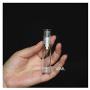 6PCS 5ml/10ml/12ml/15ml Clear Empty Travel Portable Refillable Plastic Airless Vacuum Pump Bottle Vial Press Container for Essence Cleanser Emulsion (10ml/ 0.34oz)