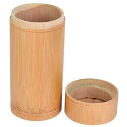 Tea Can, Portable Bamboo Tea Jar Storage Holder Container Box(Big)