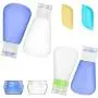Ensembles de Flacons Silicones Souples 3 Couches Portables (8 Pièces) Étanches avec Récipients Cosmétiques (10 mL) et Couvercle Brosse à Dents pour Shampoing, Produits de Toilette, Lotion, Après-Shampoing - Idéal pour les Bagages à Main et les Vols (Appro Ensembles de Flacons Silicones Souples 3 Couches Portables (8 Pièces) Étanches avec Récipients Cosmétiques (10 mL) et Couvercle Brosse à Dents pour Shampoing, Produits de Toilette, Lotion, Après-Shampoing - Idéal pour les Bagages à Main et les Vols (Appro