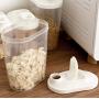 Plastic Cereal Dispenser Storage Box Kitchen Food Grain Rice Container Nice Storage Jars Portable Home Tool 1500ml /1000ml (Size : 1L)