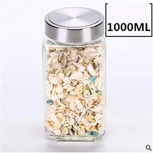 Kitchen Food Storage Jar Airtight Food Storage Kitchen Glass Jar Moisture-Proof Home Multi-Purpose Jam Bottle Cruet Glass Sealed Can