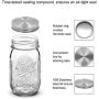 8pcs Pack Regular Mouth Mason Jar Lids for Ball Kerr and More, Made of 304 Stainless Steel, 100% Rust-proof and Leak-proof Storage Caps for Mason Jars