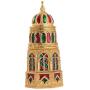 Metal European Temple Automatic Toothpick Storage Jars Tank Living Room Dining Room Hand Pressing Automatic Toothpick Holder,A