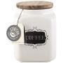 Stir It Up Ceramic Storage Jar Caddies in Tea/Coffee/Sugar Design Creative Tops