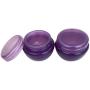 Beauticom 24 Pieces 10G/10ML Purple Frosted Container Jars with Inner Liner for Lotion, Toners, Lip Balm, Makeup Samples - BPA Free