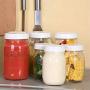 Escolourful Can Lids Jar Lids Sealing Lid Plastic Storage Glass Jar Canning Ball Drinking Jars for Kitchen