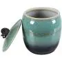 Ceramic Grain Container Kitchen Storage Tank Rice Storage Buckets Flour Containers Ceramic Jar (Color : Green, Size : 28x28x42cm) Ceramic Grain Container Kitchen Storage Tank Rice Storage Buckets Flour Containers Ceramic Jar (Color : Green, Size : 28x28x42cm)