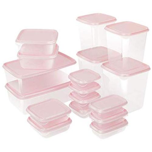 Boîte de Rangement Alimentaire 17 Pièces, Organisateur de Cuisine, Boîte de Conservation Étanchée, Boîte de Rangement Réfrigérateur, Pot de Rangement, Organiseur de Cuisine (Couleur : Rose) Boîte de Rangement Alimentaire 17 Pièces, Organisateur de Cuisine, Boîte de Conservation Étanchée, Boîte de Rangement Réfrigérateur, Pot de Rangement, Organiseur de Cuisine (Couleur : Rose)