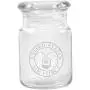Clear Glass Herb Stash Jar with Lid 4.5 oz with US Airforce Logo from Smoke Promos