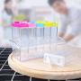 Seasoning Box 6Pcs / Set Spice Jar Set Seasoning Bottle Transparent Colorful Lid Kitchen Cruet Storage pepper box storage bottles & jars