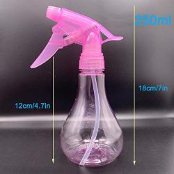 Mister Spray Bottle, 250ml Adjustable Spray Storage Container for Hair, Plant and Home Cleaning, Pink