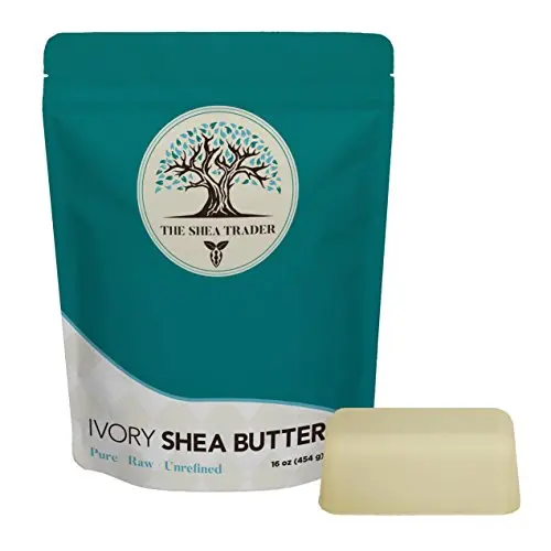 Rohes, unraffiniertes Sheabutter aus Ghana - Ultimative Feuchtigkeitspflege für trockene Haut, Ekzeme, natürliche Straffungscreme, Leave-in-Conditioner – für Haar, Gesicht, Körper – Shea Trader