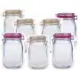Zip Food Storage Bags, Reusable Food Storage Snack Sandwich Bags, Mason Jar Shape, Leakproof Food Saver Bags for Travel Camping - 7 pcs Zip Food Storage Bags, Reusable Food Storage Snack Sandwich Bags, Mason Jar Shape, Leakproof Food Saver Bags for Travel Camping - 7 pcs