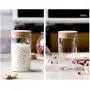 1Pcs 300ml/10oz Empty Clear Glass Heat-resistant Airtight Canister with Cork Multipurpose Tea-leaf Candy Coffee Beans Storage Jar Can Pot Tin Bottle Container Crock for Food Storage 1Pcs 300ml/10oz Empty Clear Glass Heat-resistant Airtight Canister with Cork Multipurpose Tea-leaf Candy Coffee Beans Storage Jar Can Pot Tin Bottle Container Crock for Food Storage
