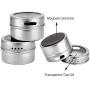 | Storage Bottles & Jars | 12pcs/set Stainless Steel Spice Sauce Storage Container Jars Clear Lid Magnetic Spice Tin Jar Kitchen Condiment Holder Houseware | by HUDITOOLS | 1 PCs