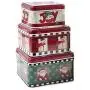 Ensemble de 3 pièces pour Boîtes de biscuits de Noël, Récipients de pièces de monnaie, bonbons, étuis de rangement pour bijoux, écouteurs, conserve hermétique en tin. Ensemble de 3 pièces pour Boîtes de biscuits de Noël, Récipients de pièces de monnaie, bonbons, étuis de rangement pour bijoux, écouteurs, conserve hermétique en tin.