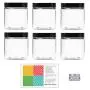 Clear 8 oz Plastic Jars with Black Lids (6 pk) with Balm Jar - PET Round Refillable Containers Clear 8 oz Plastic Jars with Black Lids (6 pk) with Balm Jar - PET Round Refillable Containers