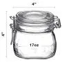 Bormioli Rocco Fido 17.5 Ounce Glass Storage Jars: Airtight Hinged Lid With Leak Proof Gasket, Wide Mouth Food Container - For Zero Waste Air Tight Preserving Jam, Spices, Coffee, Sugar & Herbs Bormioli Rocco Fido 17.5 Ounce Glass Storage Jars: Airtight Hinged Lid With Leak Proof Gasket, Wide Mouth Food Container - For Zero Waste Air Tight Preserving Jam, Spices, Coffee, Sugar & Herbs