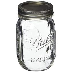 Ball Pint Mason Jar, Regular Mouth, 16 oz (3 Count)