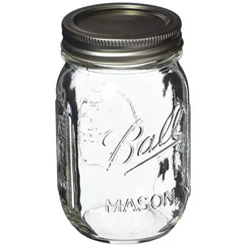 Ball Pint Mason Jar, Regular Mouth, 16 oz (3 Count) Ball Pint Mason Jar, Regular Mouth, 16 oz (3 Count)