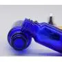 6 STÜCKE 15ML 0.5OZ Blaue Leere Glas Tropfschläuche mit Pipette und Schwarzdeckel – Essenzöl Behälter Kleine Probenbehälter Wiederbefüllbar Tragbar Haltbar für Reise und Alltag