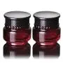 2er Set 50ml/1,7oz Rotwein Glasbehälter mit Schwarzdeckel und Innenfolie, Premium Reiseflaschen für Creme, Ätherische Öle, Lotion