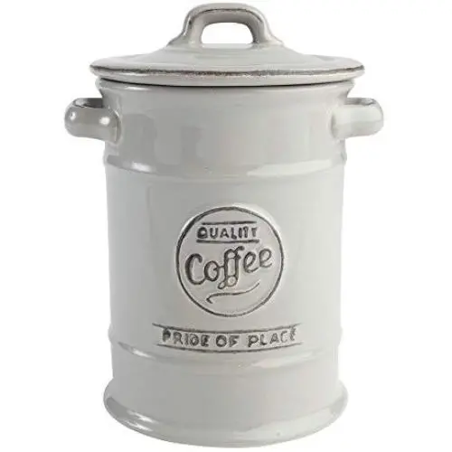 T&G Woodware Pride of Place British Coffee Jar, Cool Gray T&G Woodware Pride of Place British Coffee Jar, Cool Gray
