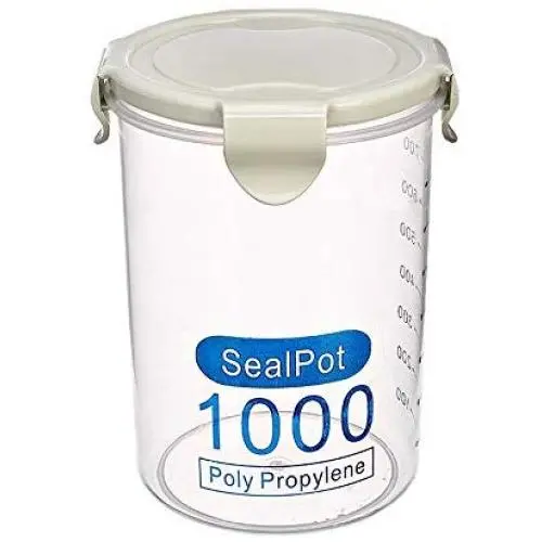 Kitchen Food Storage Jar Airtight Food Storage Kitchen Glass Jar Moisture-Proof Home Multi-Purpose Jam Bottle Cruet Plastic Transparent Milk Powder Sealing Box