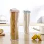 Transparent Sealed Fresh-Keeping Jar Round Shaped Food Storage Container Kitchen & Household Organization for Dry goods Pasta Spices and More 2Pcs Transparent Sealed Fresh-Keeping Jar Round Shaped Food Storage Container Kitchen & Household Organization for Dry goods Pasta Spices and More 2Pcs