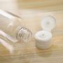 Lurrose 12Pcs 50ml Empty plastic sample bottle container jar pot with flip lid for emollient water shower gel emulsion